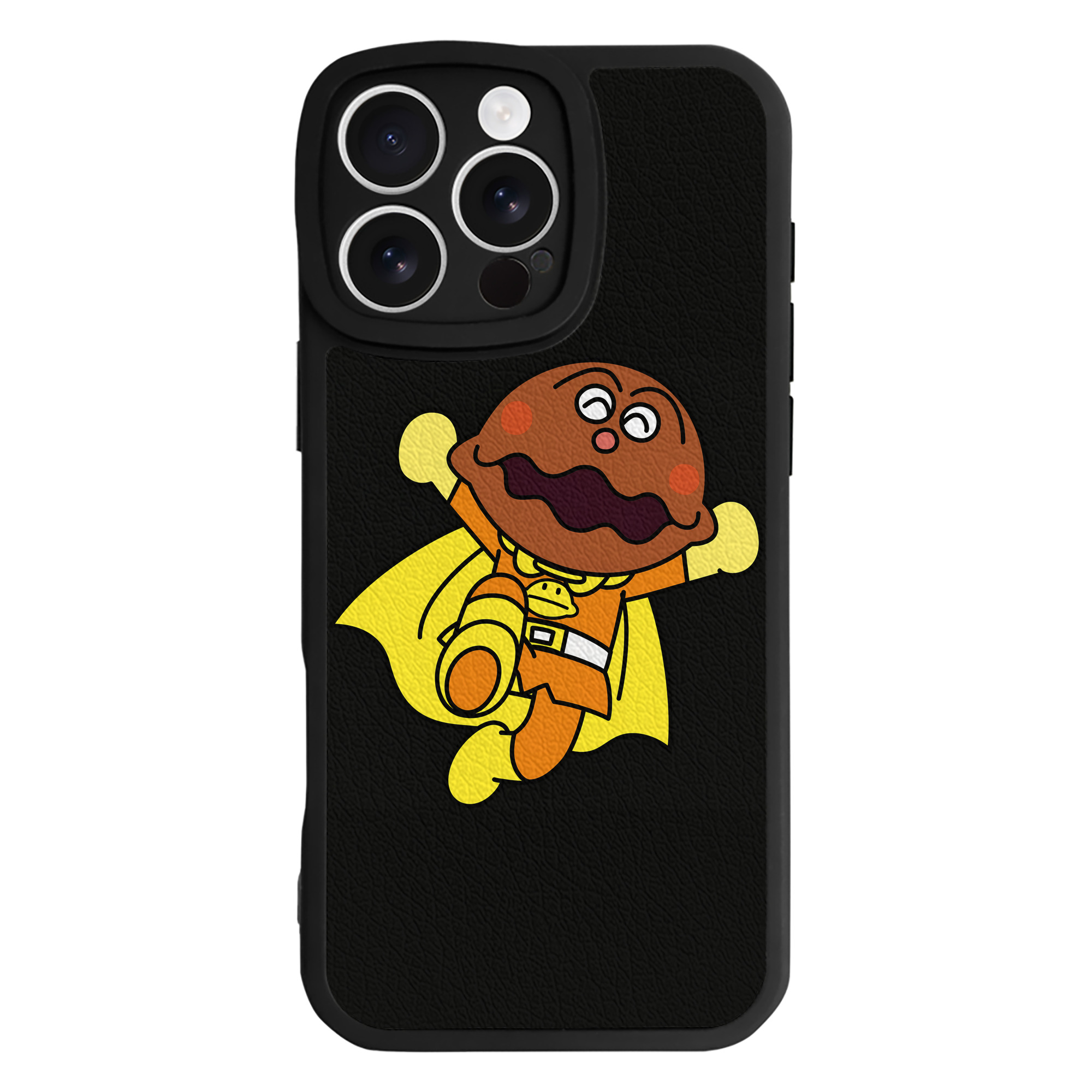 （画像用） アンパンマン Anpanman 【iPhone 16シリーズ対応】シリコンスマホケース（レザー調） 材質：シリコン